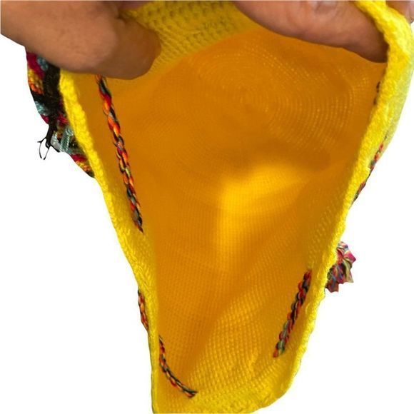 Handwoven Wayuu/Mochilla Authentic Multi-color‎ Woven Knit Bucket Bag - Picture 5 of 5